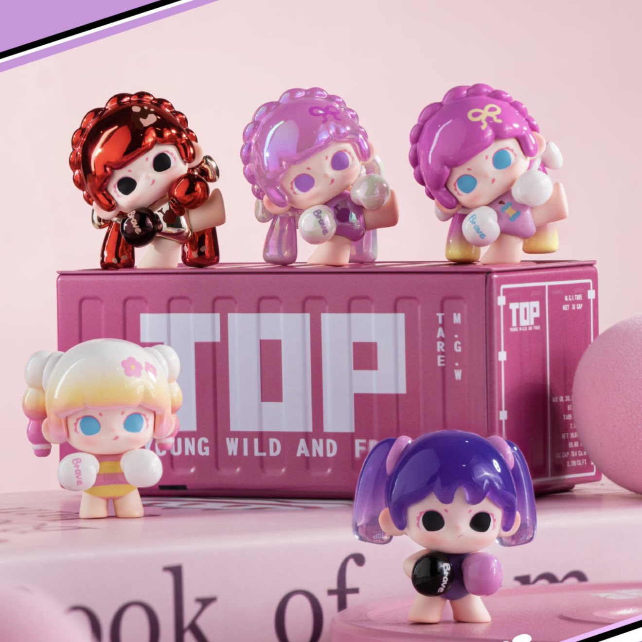 现货LANCY LULU自由是一种力量萌粒盲盒手办摆件女孩生日礼物潮玩