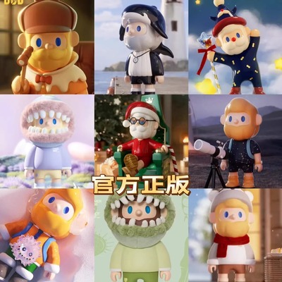 BOB大娃虎鲸200手办鲨鱼月球兔渔人摇滚诗人限量潮玩手办礼物摆件