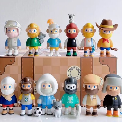 现货包邮 FARMER BOB 二代环游盲盒确认款手办车载摆件潮玩礼物