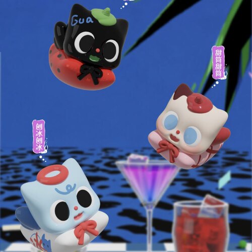 现货Pitty想去海边系列萌粒盲盒潮玩手办摆件女生日礼物
