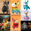 量子狗大娃大体潮玩盲盒隐藏款 职业系列炫酷男生玩具手办摆件礼物