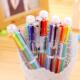 油笔 彩色个性 创意音乐文具礼品 按动笔 韩国6色一体圆珠笔