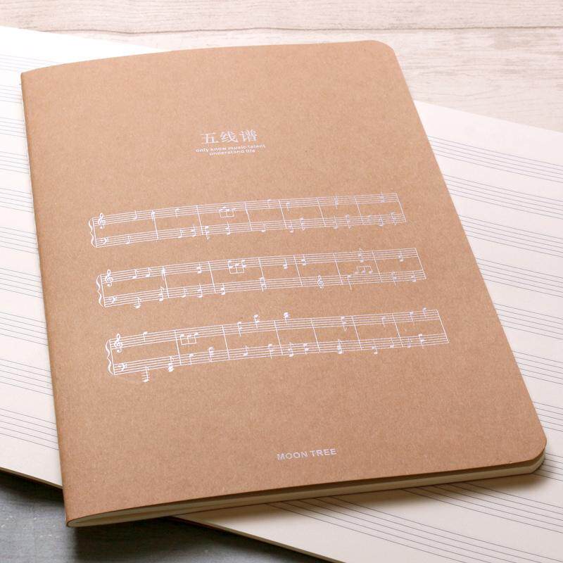 乐器通用五线谱本16k中高档线装音乐本音乐文具乐器钢琴考级