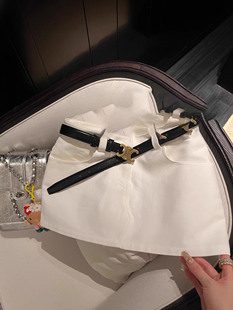 低腰包臀裙a字半身裙短裙 white美式 超优比例 all