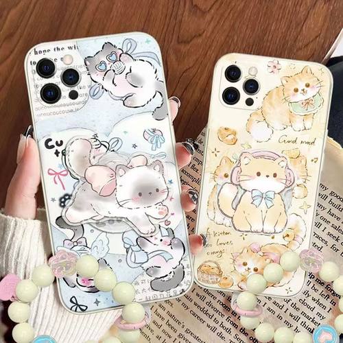 可爱卡通小猫适用红米note14Pro手机壳红米note12/10/11/13Pro全包K80女K60K50K70防摔turbo4/3/5pro软硅胶套