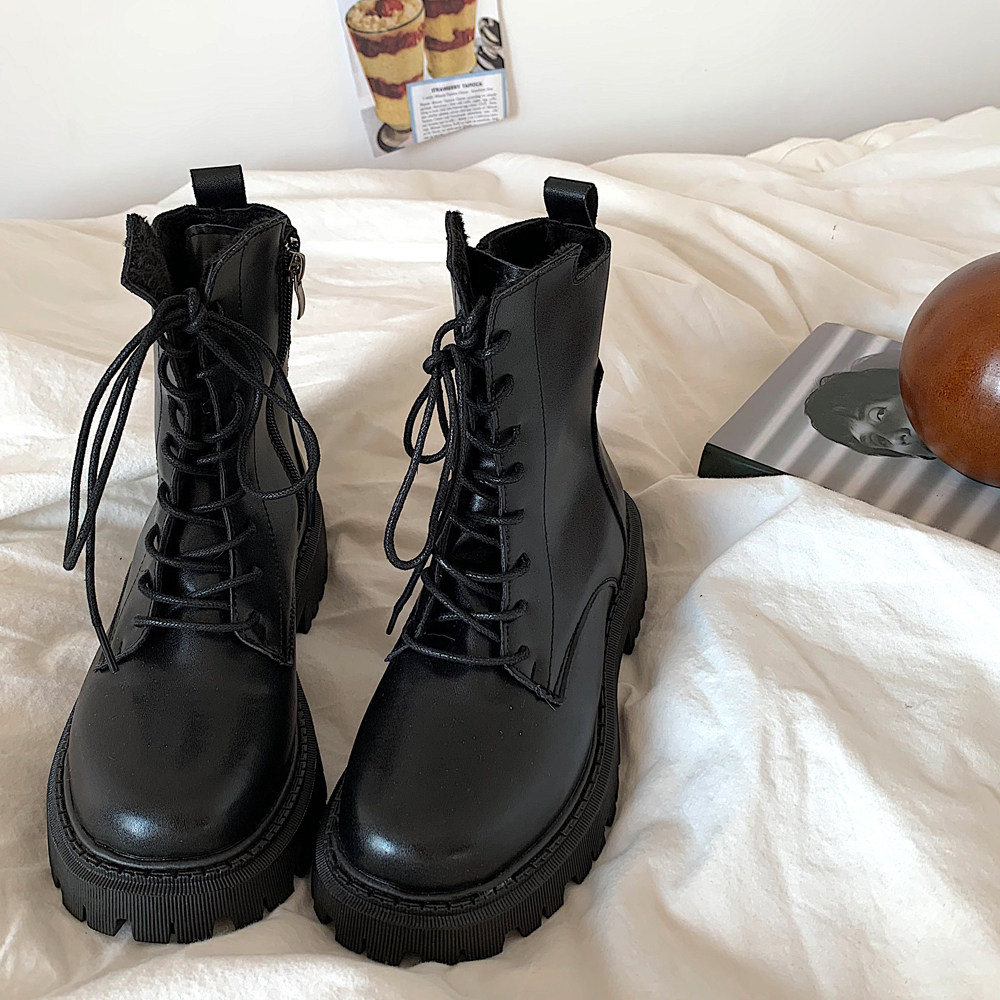 金屿鹿英伦风百搭马丁靴