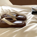 金屿鹿 海岛度假~韩版ins晚晚风人字拖女夏外穿踩屎感网红凉拖鞋