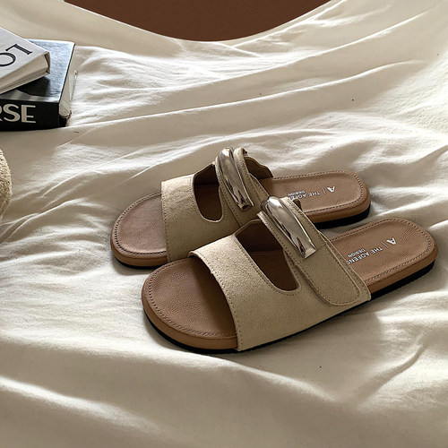 ins晚晚风配裙子防滑拖鞋