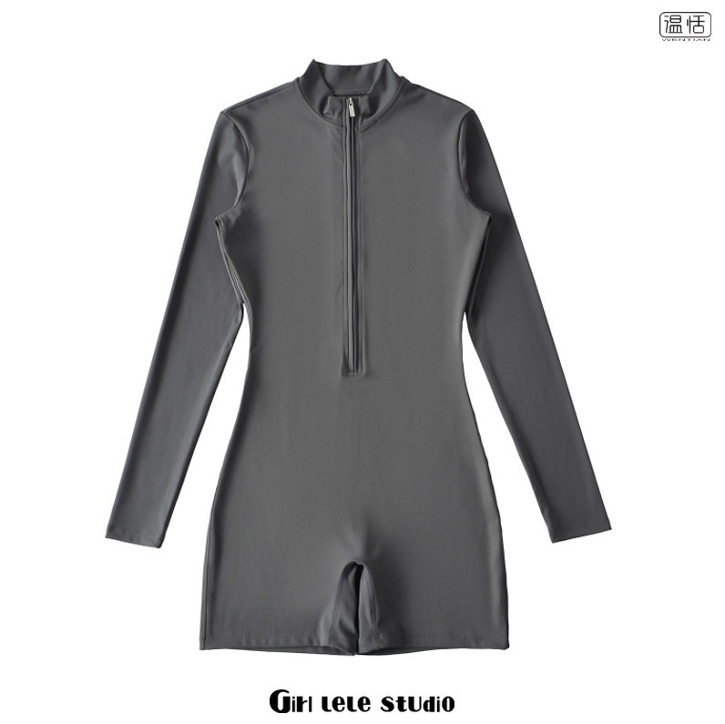 【包邮】欧美风新款时尚半拉链高领长袖女高腰修身显瘦弹力连体衣,女装/女士精品,连体衣/裤,淘宝优惠券,粉丝福利购,淘宝优惠卷