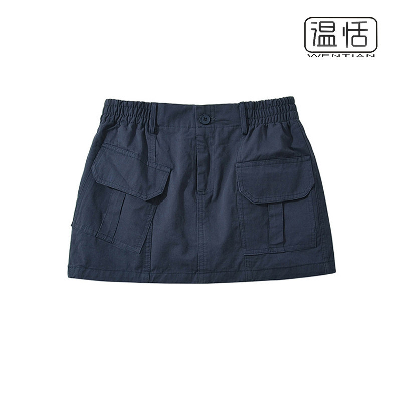 【包邮】美式辣妹水洗工装短裙女2025夏季新款显瘦百搭包臀裙裤潮