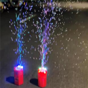 新年烟花泡泡机真电子礼花泡灯光音效玩具创意喜庆儿童过年礼物