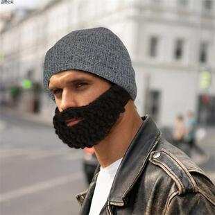 秋包显眼大胡子的男女搞怪毛线帽帽子款稀奇古怪冬天奇葩创意土匪