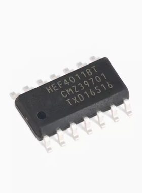 原装 HEF4011BT,653 SOIC-14 四路2输入与非门 贴片逻辑芯片 10个