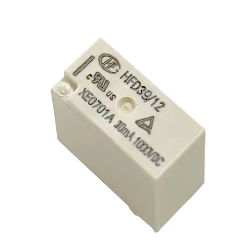 宏发HFD39/5V HFD39/12V HFD39/24V信号继电器直插一组常开4脚4A