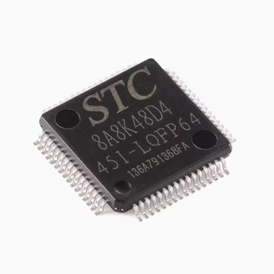 STC8A8K48D4-45I-LQFP64 1T 8051微处理器单片机芯片