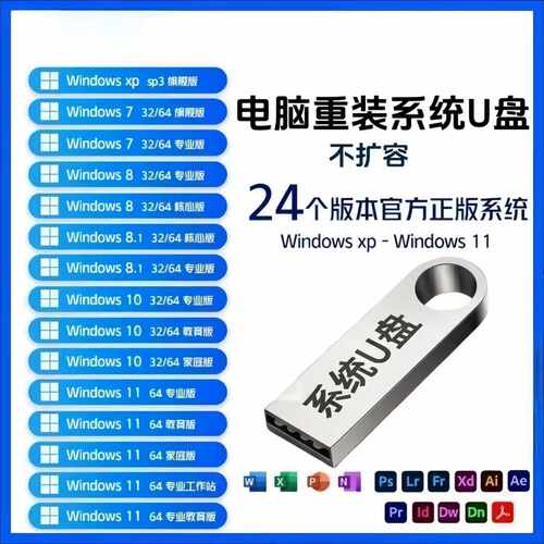 电脑重装系统U盘Windows11/10/7原版纯净版PE启动U盘免驱动u盘