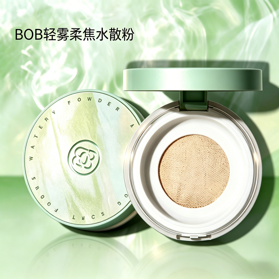 BOB轻雾柔焦水散粉控油防水轻薄服帖细腻不脱妆