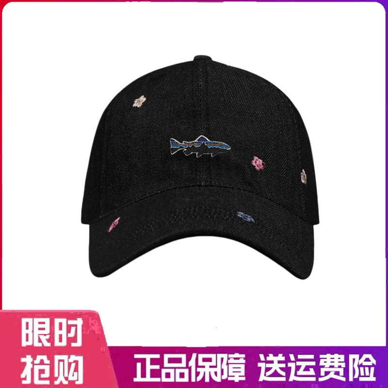 户外帽子牛仔棒球帽女软顶宽檐遮阳四季时尚百搭显脸小潮流鸭舌帽
