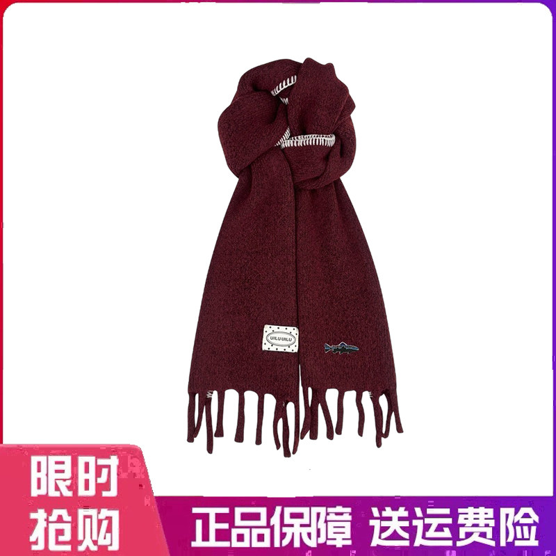 户外围巾纯色流苏围巾女秋冬季韩版百搭学生加厚日系保暖针织围脖
