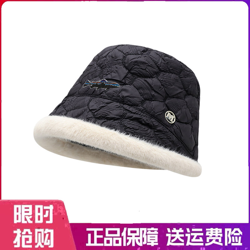 户外帽子法式渔夫帽女冬季加厚羽帽子
