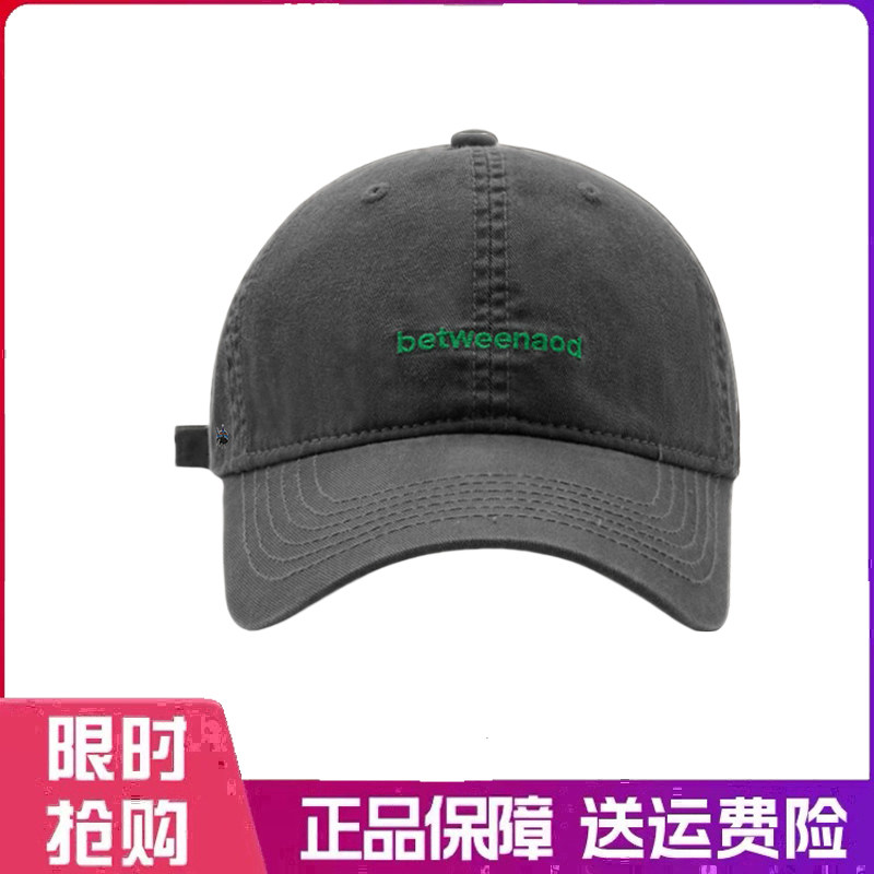 户外帽子简约百搭字母刺绣软顶棒球帽男女通勤显脸小夏韩版鸭舌帽