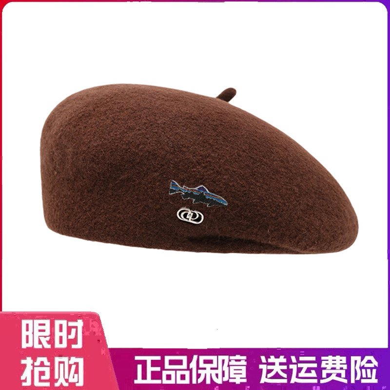 户外帽子立体定型贝雷帽女新款秋冬季时尚百搭显脸小蓓蕾帽画家帽