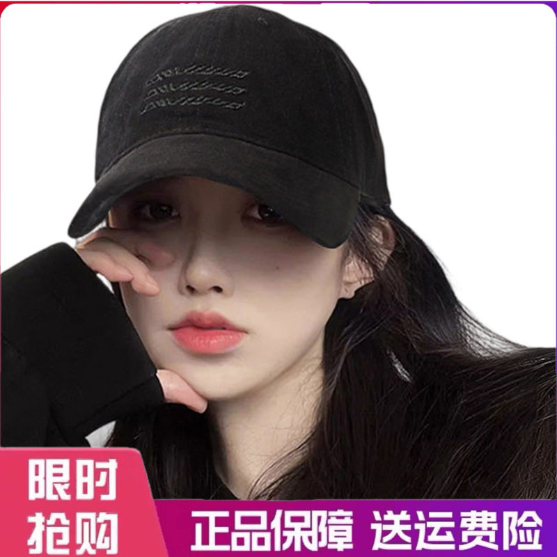 户外帽子女2026复古水洗防晒鸭舌帽韩版百搭大头围遮阳棒球帽男