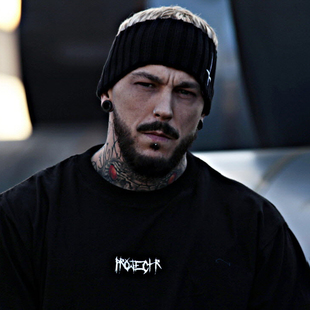 韩国潮牌BytheR十字刺绣宽松运动瑜伽弹力白色十字架刺绣针织发带