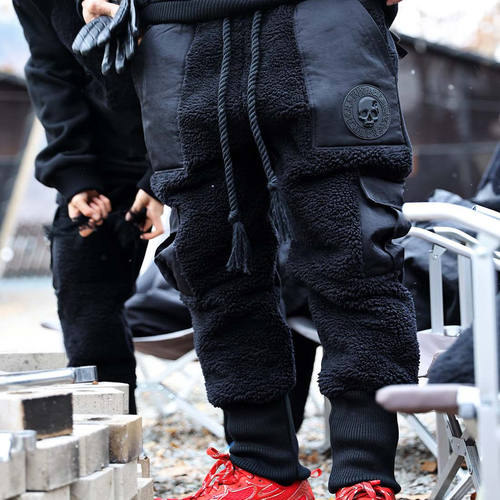 韩国潮牌ByTheR抓绒慢跑长裤