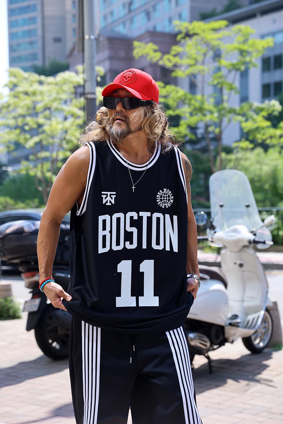 ByTheR韩国代购美式篮球服男个性球衣大学生比赛训练队服运动背心