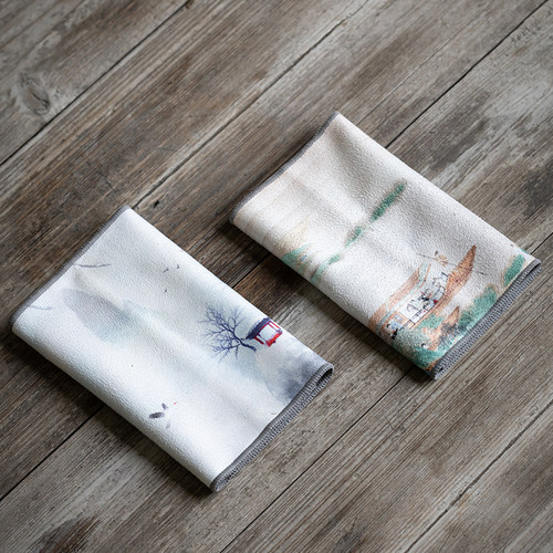 麂皮绒茶巾吸水茶抹布