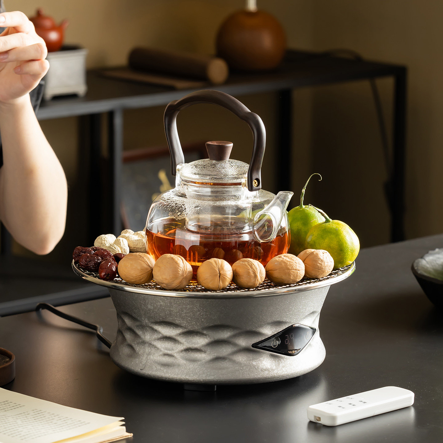 2025新款玻璃提梁壶煮茶器电陶炉可遥控操控围炉煮茶家用茶壶茶炉,餐饮具,煮茶炉,淘宝优惠券,粉丝福利购,淘宝优惠卷