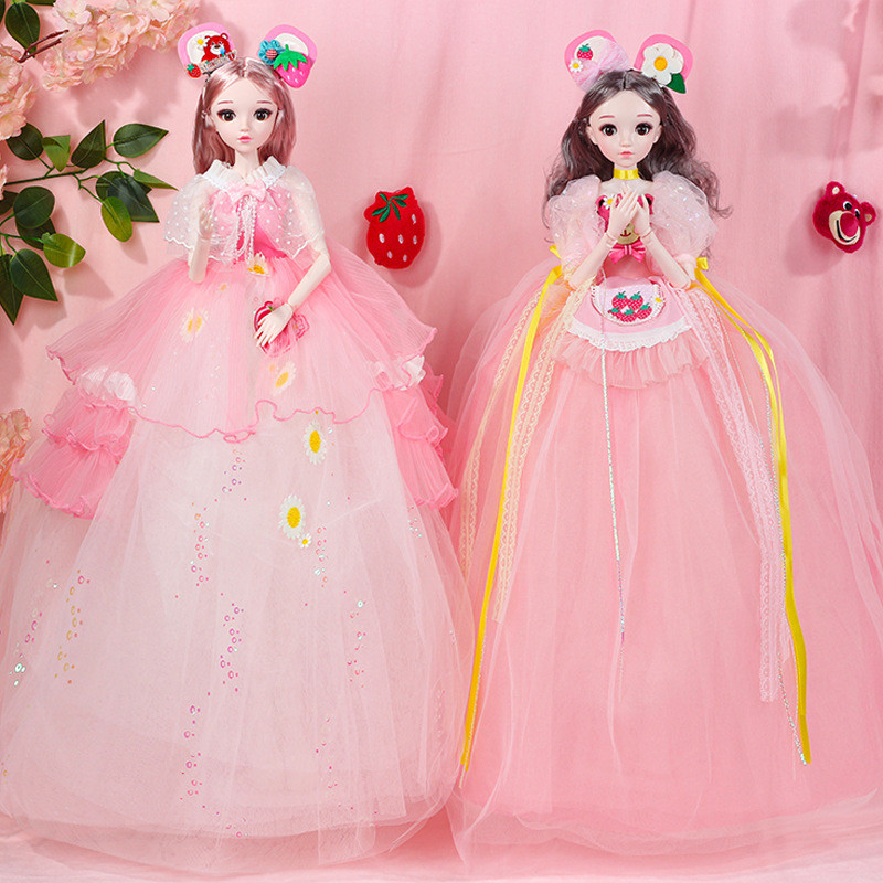 草莓熊荟妍公主60厘米超大芭芘娃娃公主洋娃音乐女孩礼物儿童玩具