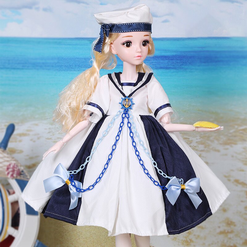 迪美60厘米芭芘娃娃jk制服洛丽塔洋娃娃女孩智能音乐礼物儿童玩具