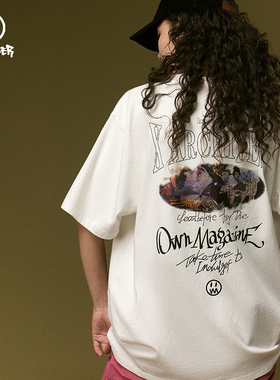 BEASTER小恶魔鬼脸短袖t恤男夏季新款白色纯棉印花上衣美式情侣装