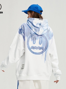 beaster官方 小恶魔鬼脸印花潮流卫衣街头时尚休闲宽松连帽上衣男