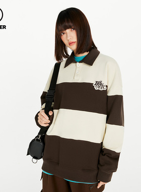 BEASTER小恶魔撞色套头卫衣男潮ins潮牌街头休闲情侣款上衣秋冬