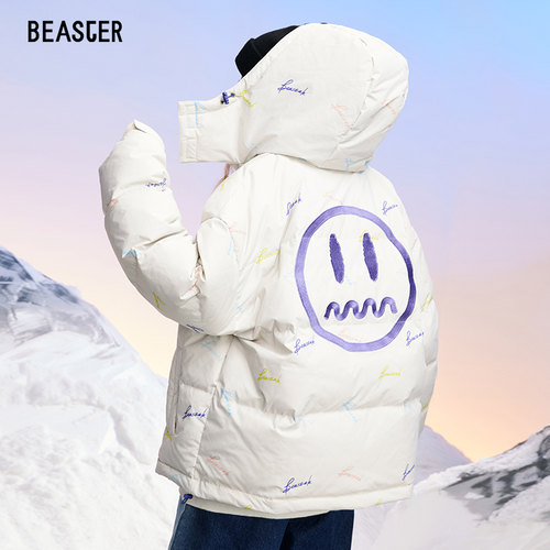 防风羽绒服Beaster连帽