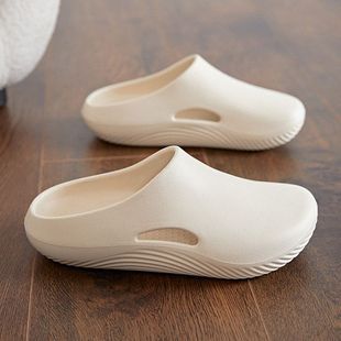 外穿包头沙滩洞洞凉拖 防滑防臭医生手术办公室半拖男士 拖鞋 男夏季