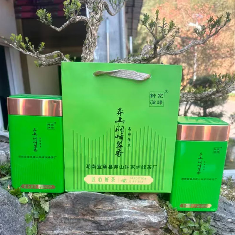 2026年湖南郴州特产绿茶春季二级茶叶250g礼盒装特色产区绿茶