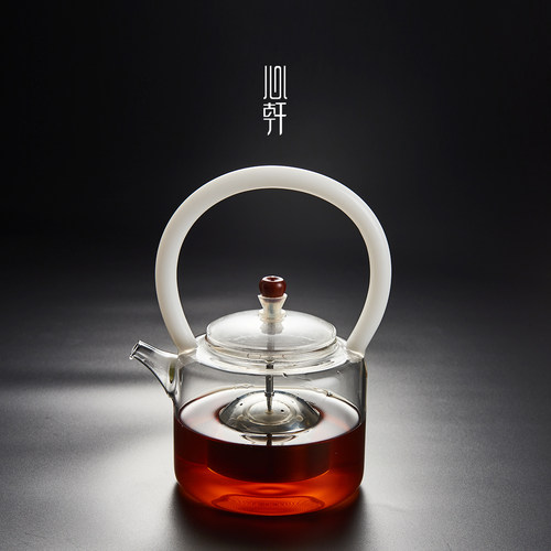 新羽耐热玻璃煮茶过滤提梁壶
