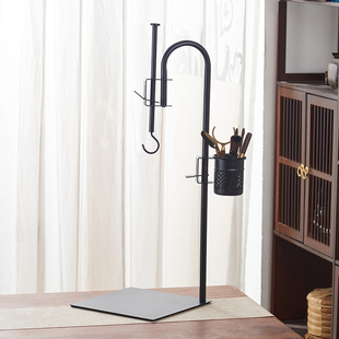 台式升级款茶室自在挂钩可调节吊钩炭炉壶吊架桌面电陶炉围炉煮茶