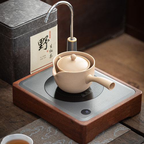 可旋转炭火炉家用带过滤煮茶器