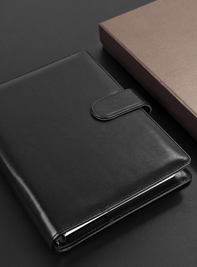 真皮笔记本活页本a6小便携式随身手帐本子笔记本a5可拆卸记事本b5商务工作精美办公礼品本日记本企业定制logo