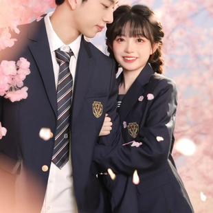 【出租】JK制服情侣DK男生樱花学生日系衬衫写真西装套装租赁