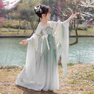 儿童汉服女童春秋款2026新款古风超仙古装大童唐装国风连衣裙夏季