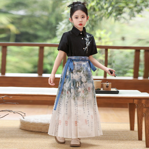 薄款夏季女童2026新款汉服马面裙