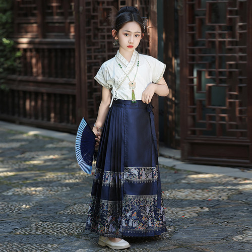 马面裙女童夏装套装汉服古风