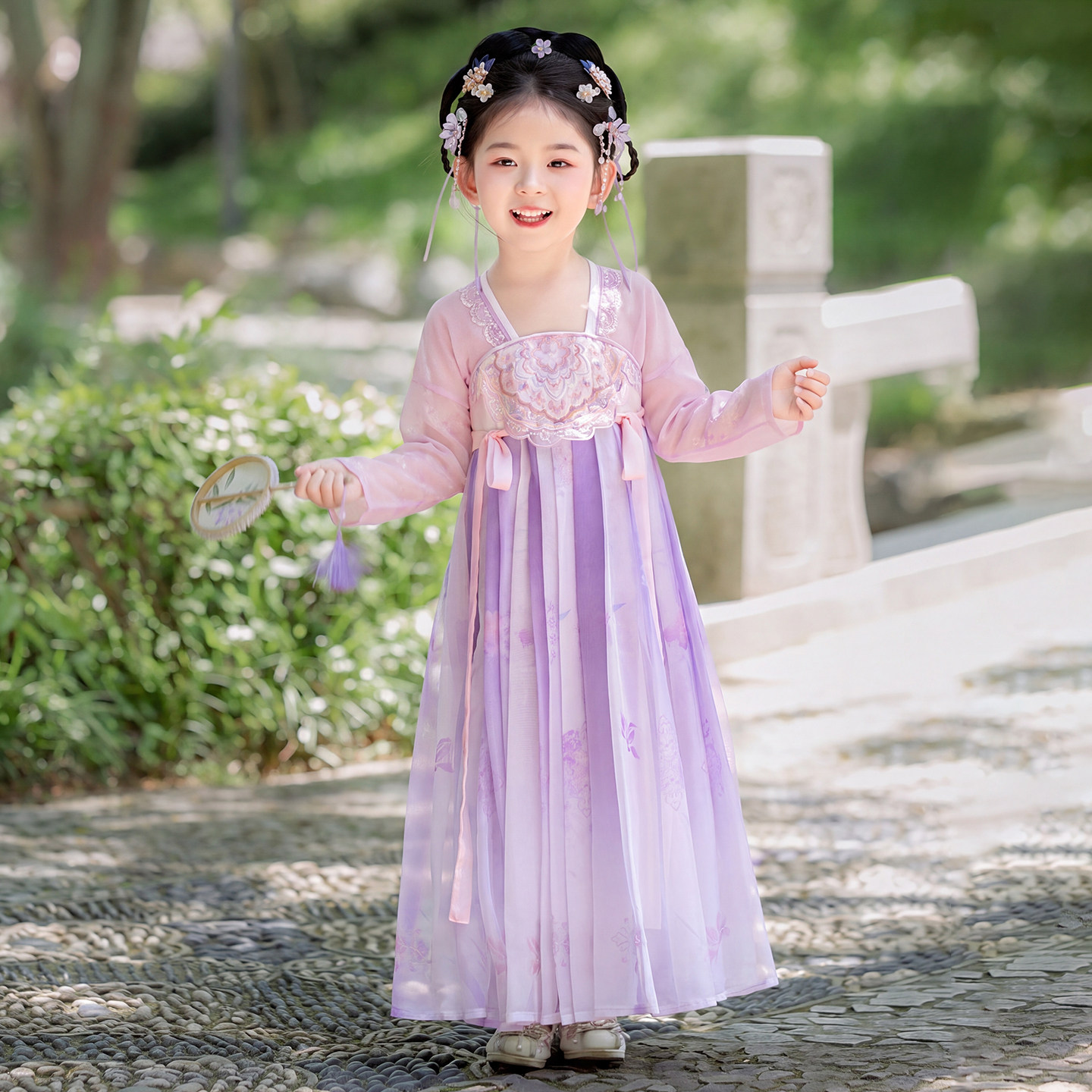 女童汉服2026新款秋季仙气襦裙