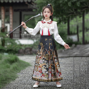 马面裙女童汉服明制套装2026新款秋冬中国风高级新式上衣儿童古风